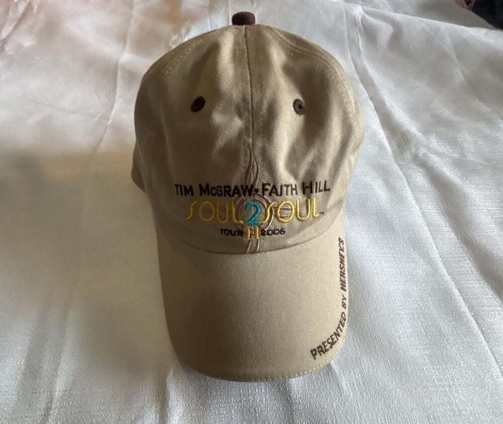 Vintage 2006 Tim McGraw Faith Hill Soul2Soul Tour Hat Cap Hershey's